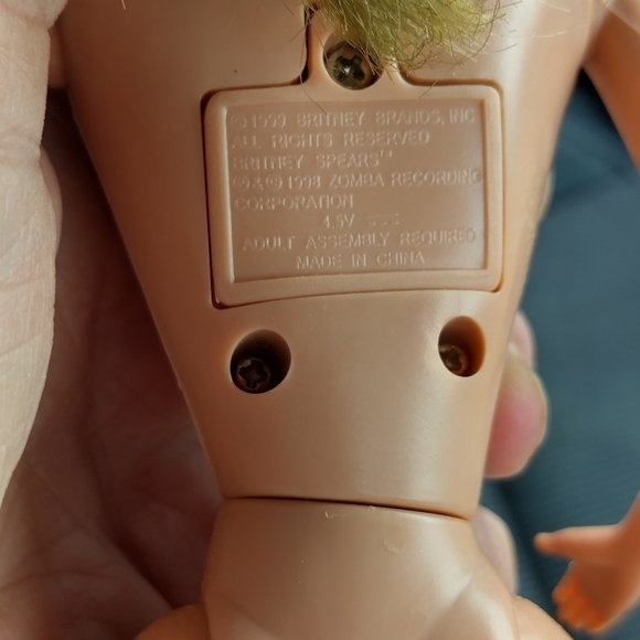 Britney Spears Fashion Doll 1998 Zomba Recording - Picture 4 of 4